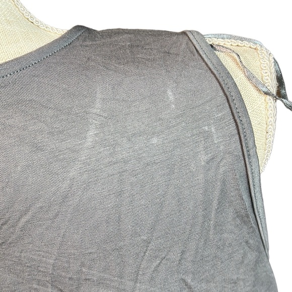 NWT Philosophy Dane Lewis Sleeveless Scoop Tank Blouse Gray Crochet Womens L - Picture 7 of 11